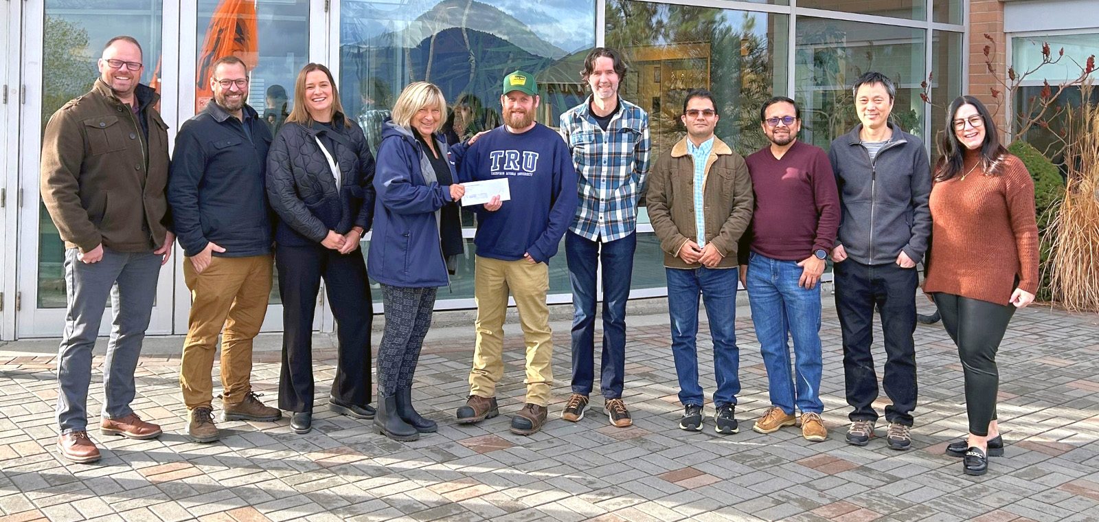 Dawson Civil & Dawson Group presenting the Luc Thibault Award at Thompson Rivers University (TRU)