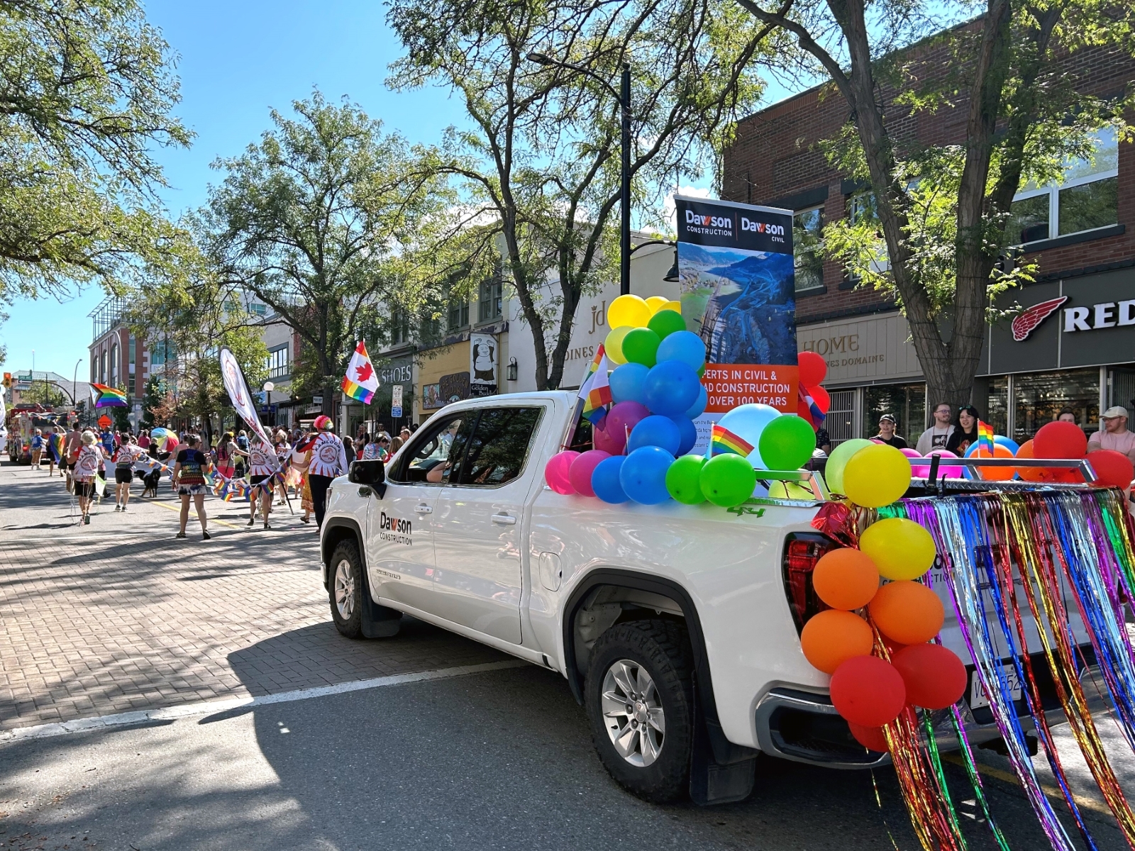 Dawson Group at the 2024 Pride Parade in Kamloops, British Columbia